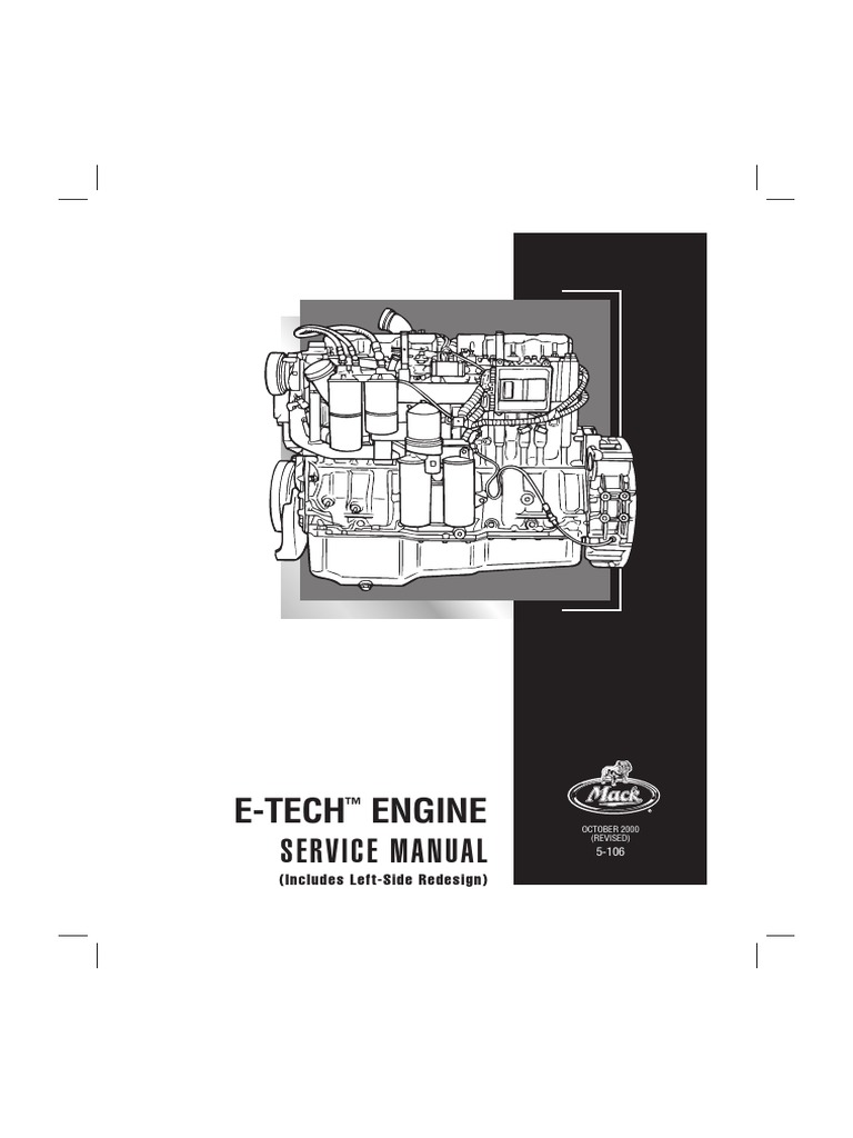 Mack E7 E-Tech Service Manual | PDF | Screw | Piston