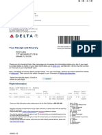 Your Receipt and Itinerary: Flight Information