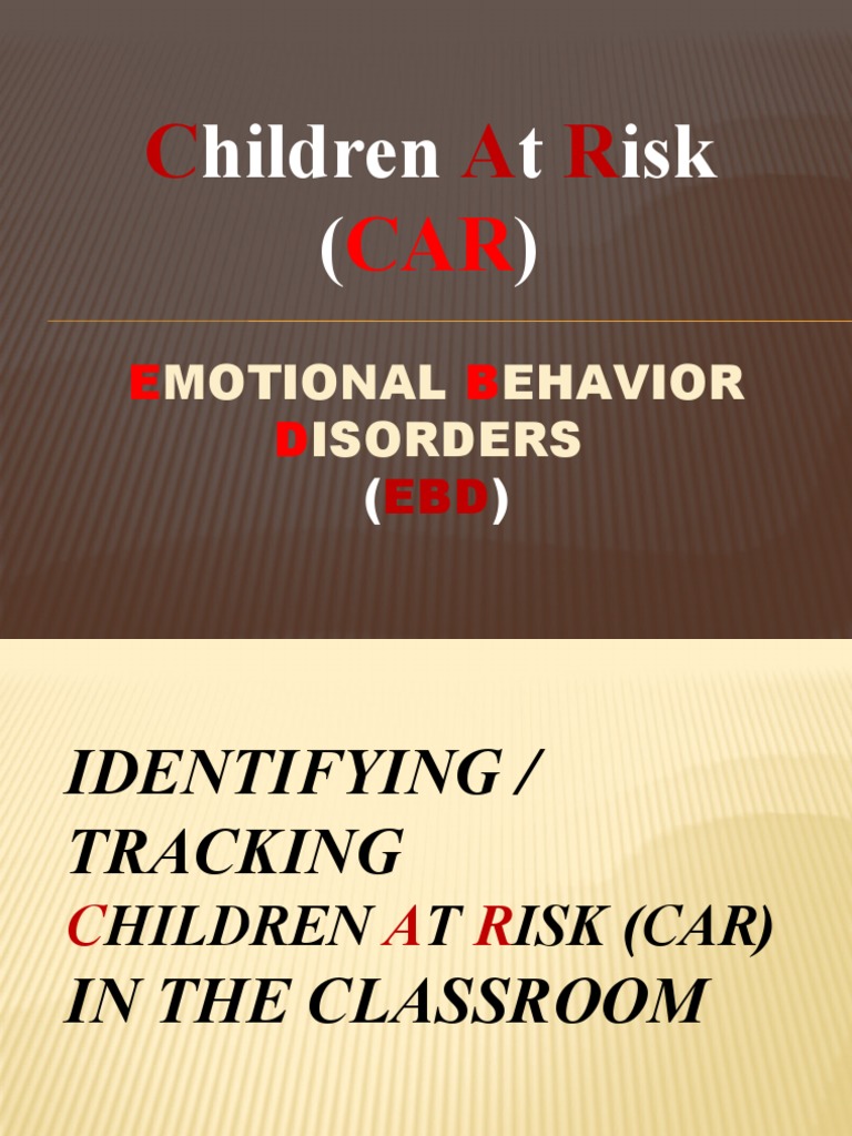 Identifying Children at Risk in Education | PDF | Attention Deficit ...