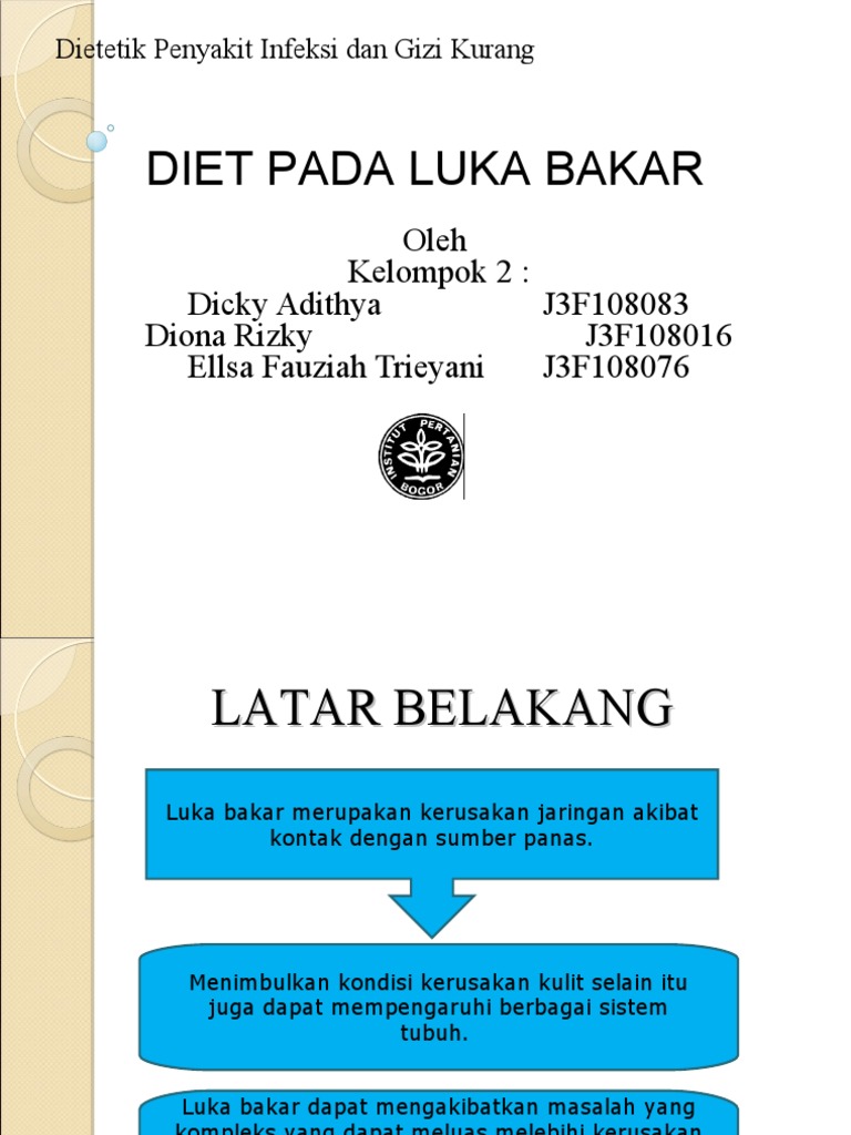 Diet Luka Bakar
