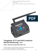 ThingSpeak, IFTTT and ESP32 Predictive Machine Monitoring - Arduino Project Hub