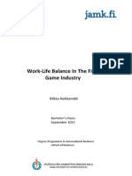 Work-life Balance in the Finnish Game Industry_gera Teorine Dalis_ir_anketos Klausimai