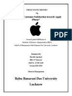 421336576 a Study on Customer Satisfaction Towards Apple iPhone 3