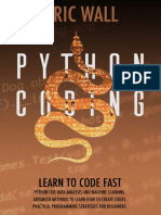 Wall - Eric Python Coding - Learn To Code Fast. Python For Data Analysis and Machine Learning