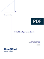 Initial Configuration Guide: Blue Coat Systems Proxysg Va