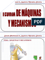 Máquinas, Mecanismos, Eslabones y Juntas.