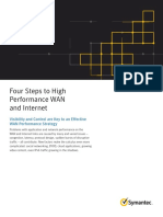 Four Steps To High Performance WAN and Internet