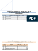 HORARIOS REFERENCIALES 2020 II - Ingresantes