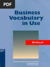 Cambridge Business Vocabulary in Use Int
