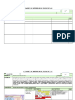 Propuesta de Instrumentos de Evaluación para El Análisis de Evidencias