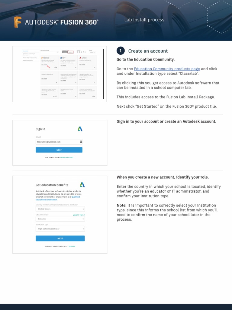 Fusion Lab Install Instructions | PDF | Autodesk | Cloud Computing