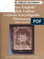 Ladino-English English-Ladino Concise Encyclopedic Dictionary 