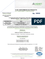 Certificado 02632F - FLEXIBLES