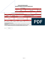 Ficha de Postulante Declaración Jurada de Datos Personales