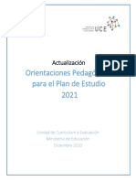 Orientaciones Pedagógicas plan 2021