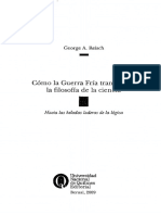 Reisch, George a. - Cómo La Guerra Fría Transformó La Filosofía de La Ciencia