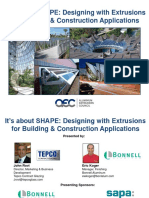 It's About SHAPE: Designing With Extrusions For Building & Construction Applications