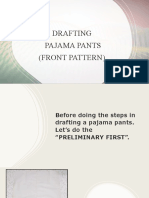 Drafting Pajama Pants (Front Pattern)