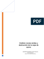 Análisis Lluvias Ácidas y Destrucción de La Capa de Ozono