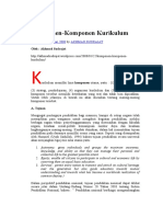 Komponen-Komponen Kurikulum