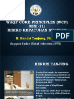 Waqf Core Principles (WCP) SESI-11: Risiko Kepatuhan Syariah