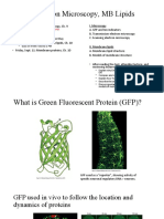 Day 9: Electron Microscopy, MB Lipids: - Spike Protein Assignment Due, 5 PM