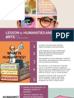 Week 1 Lecture Notes Humanities and The Arts