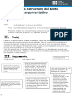 Estructura de Texto Argumentativo Convertido Aa