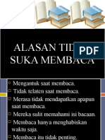 Alasan Tidak Suka Membaca