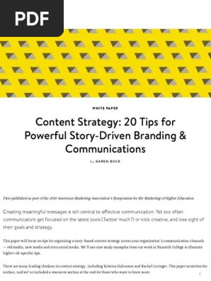 Content Strategy