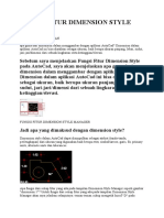Fungsi Fitur Dimension Style Manager
