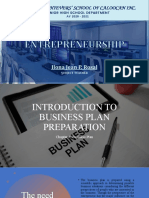 Business Plan Introduction