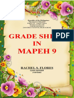 Grade Sheet IN: Mapeh 9