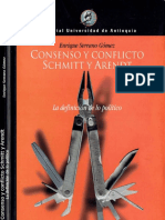 Consenso y Conflicto Schmitt y Arendt