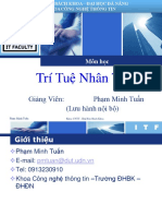 Bài Giảng Môn Trí Tuệ Nhân Tạo - Phạm Minh Tuấn - 1001303