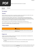 Volvo Oil Analysis