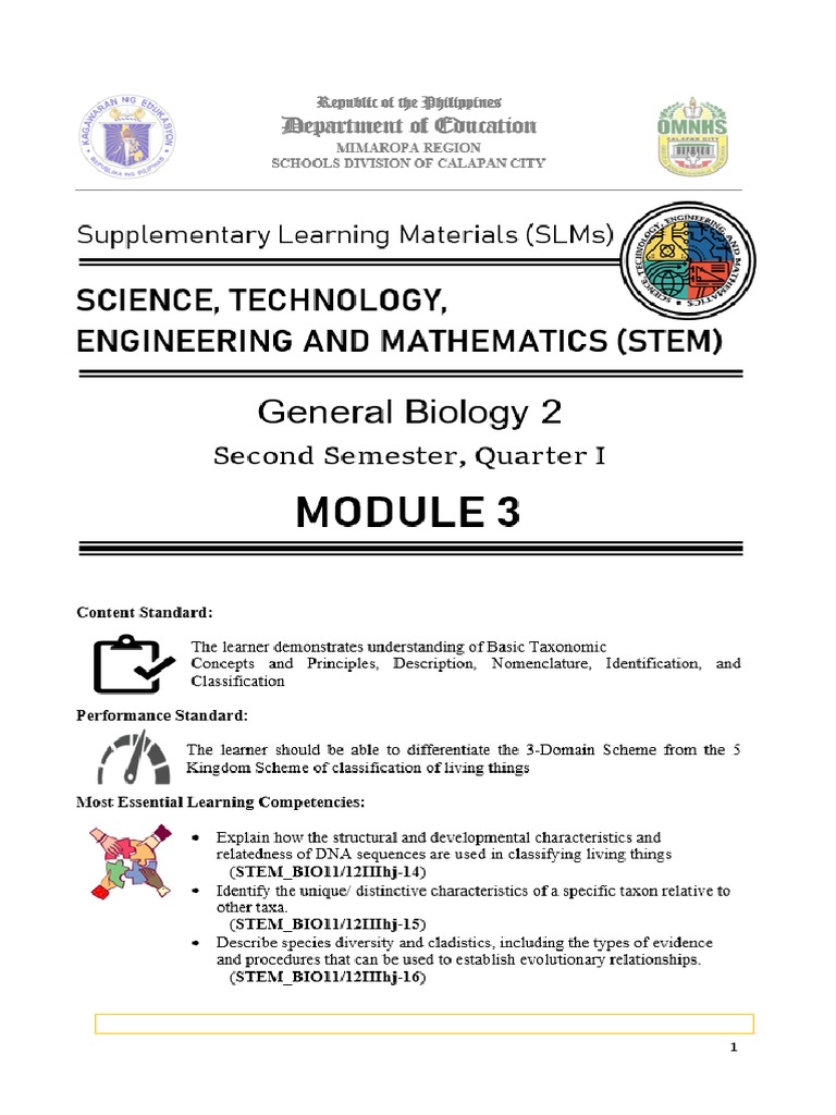 Biology Module 3 | PDF | Phylogenetic Tree | Species