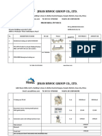 Jinan HiWoc Group Proforma Invoice