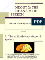 Handout 3: The Mechanism of Speech