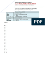 Lembar Jawaban Uas Bahasa Inggris Online T.A. 2020.2021