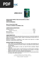 Ficha Tecnica Urea