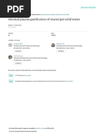 InTech-Thermal Plasma Gasification of Municipal Solid Waste MSW