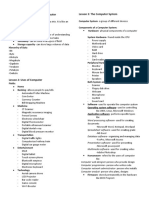 Computer Lesson 1: Characteristics of A Computer Lesson 3: The Computer System