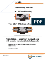 Pneumatic Rotary Actuators Type Ebx.1 Syd Double-Acting: With Operating Manual and Technical Appendix