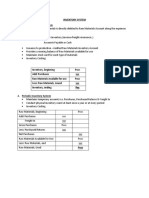 Inventory System 1. Perpetual Inventory System