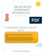 Alokasi Biaya Departemen Pendukung