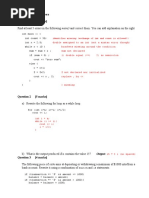 PART A - Short Answers (5 Marks) : Identifier Missing (Exchange of Int and Const Is Allowed!)