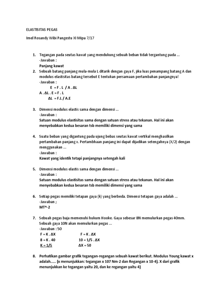 Remedial Elastisitas Pegas