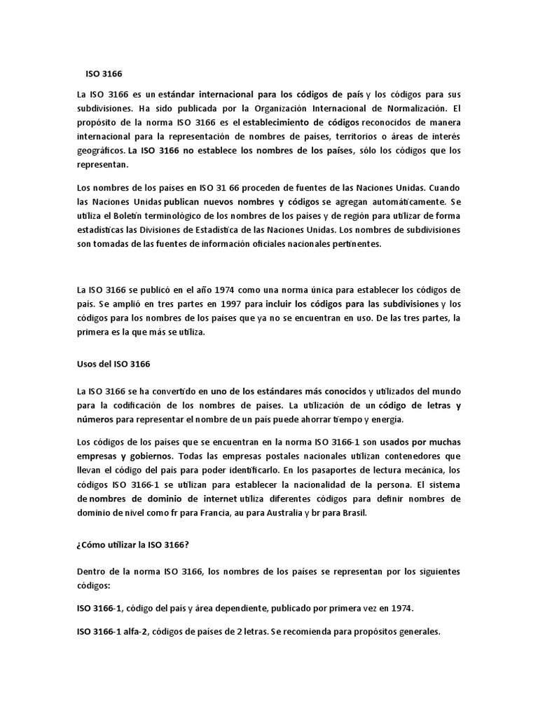 Iso | PDF | Organización internacional para la estandarización | Regulación