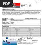 J.T. Baker Sucrose Certificate of Analysis | PDF